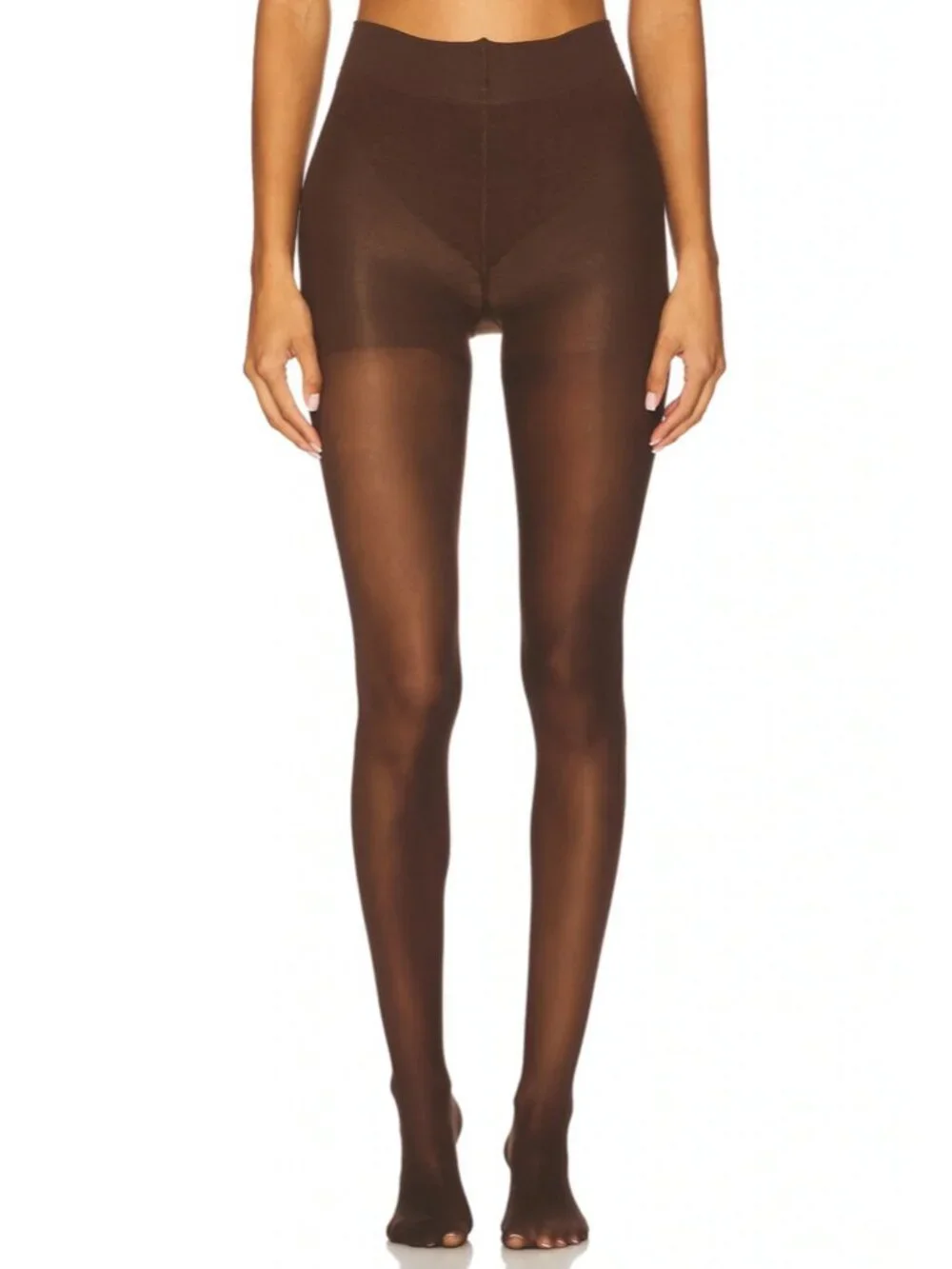 NEW Medium Lapointe x REVOLVE x Leggs Tights Dark Brown Sheer Tights Stockings
